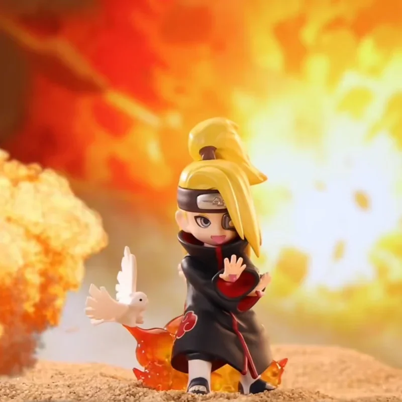 POPMART GONG Naruto Shippuden Akatsuki Arc Series Blind Box Guess Bag Original Toys Doll Cute Anime Figure Ornaments Gift