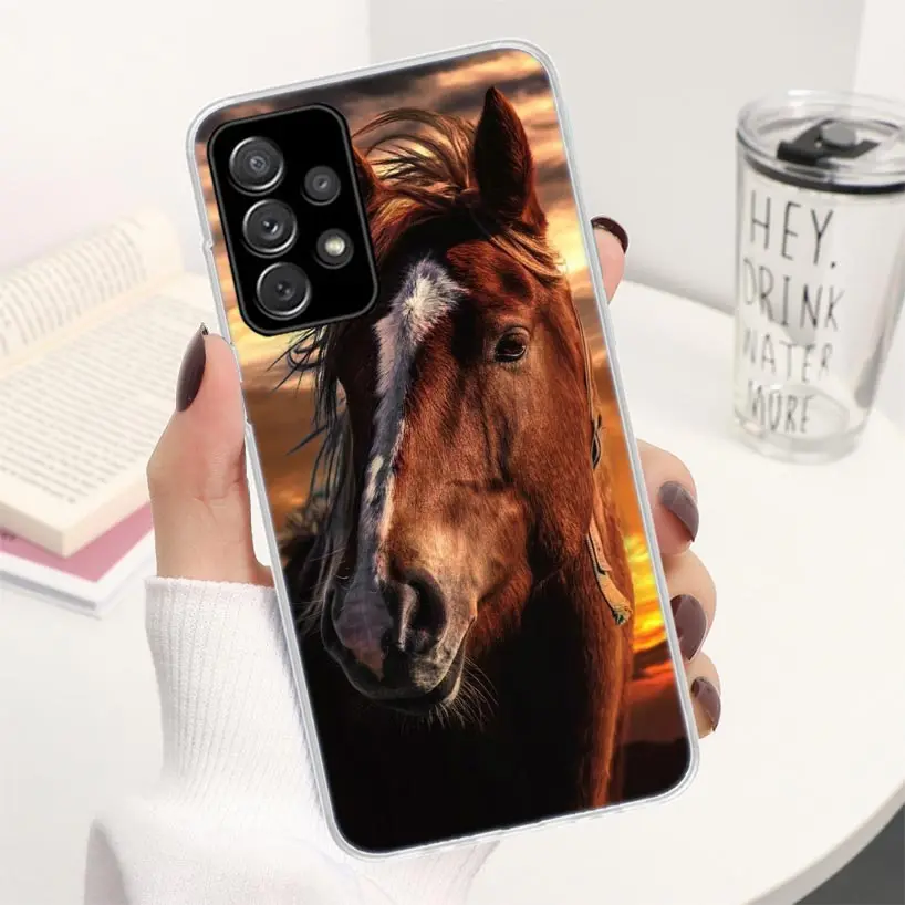 Horse Great Beauty Galloping Coque Phone Case For Samsung Galaxy A51 A50 A71 A70 A41 A40 A31 A30 A21S A20E A10 A11 A01 A6 A7 A8