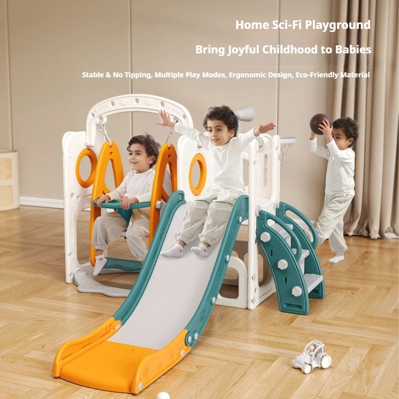 

Toddler Kids Indoor Home Slide Climber Swing Combo Playset Ages 2 10 Foldable Montessori Safe Non Toxic Springkussen Slide