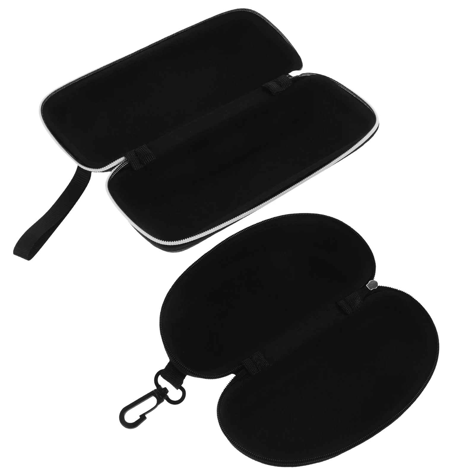 

2pcs Sunglasses Case Hard Compact Portable Eyewear Cases Goggles Storage Box Glasses Case Organizer Safety Fiber