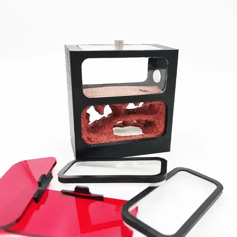 콘크리트 개미 농장 투명한 벽 개미 둥지 쉬운 관찰 애완 동물 개미집 작업장 농장 곤충 개미 집(워터 타워 사냥 지역 포함)