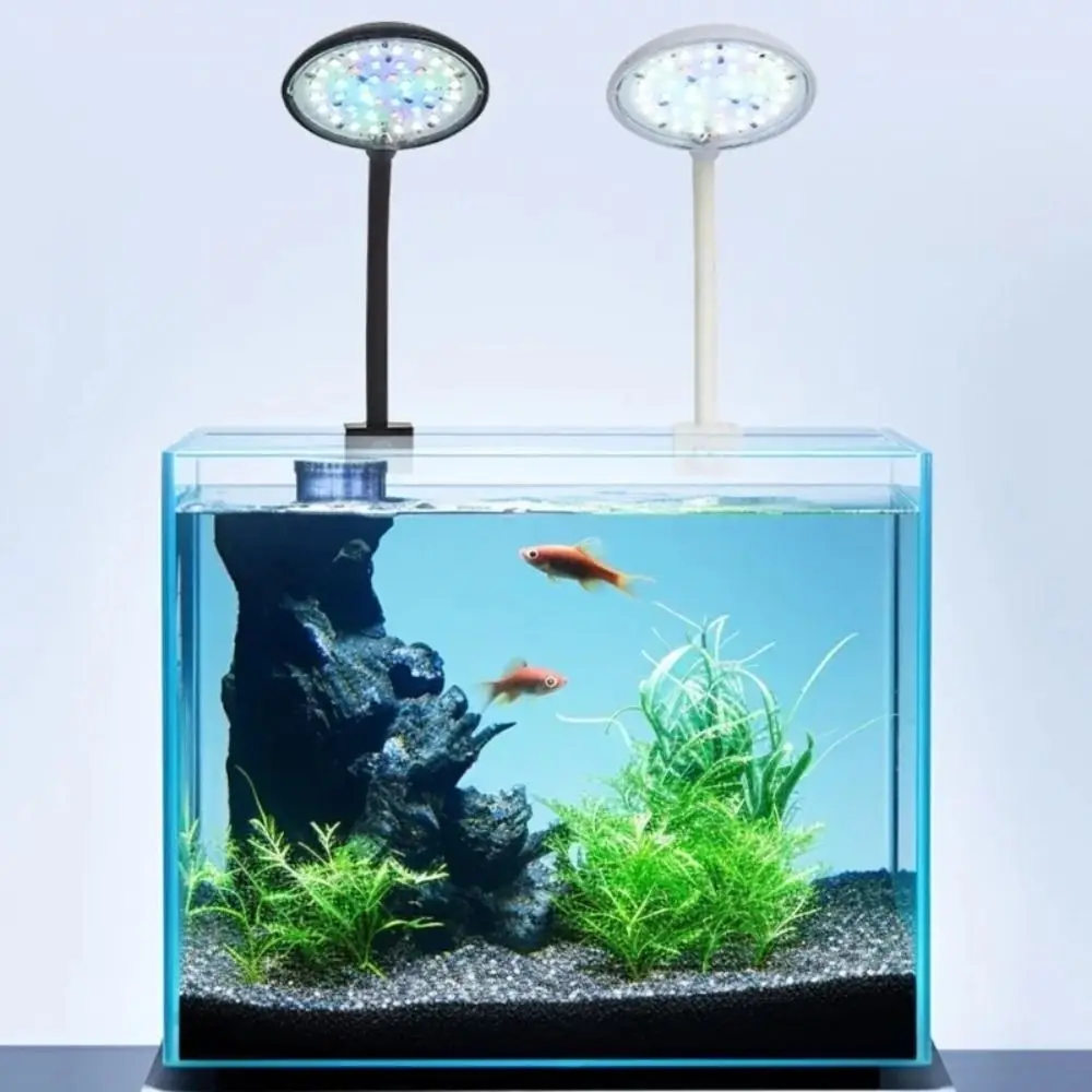 Mini lampe à pince pour Aquarium, Rotation à 360 degrés, économie d'énergie, lumière LED pour Aquarium, 5/7W, anti-éclaboussures, lumière pour plantes d'aquarium