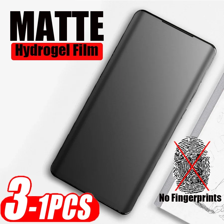 3-1PCS Matte Hydrogel Film for OPPO Find X5 Pro Soft TPU Screen Protector For Find X5 Lite Full Cover Protective Film No Glass