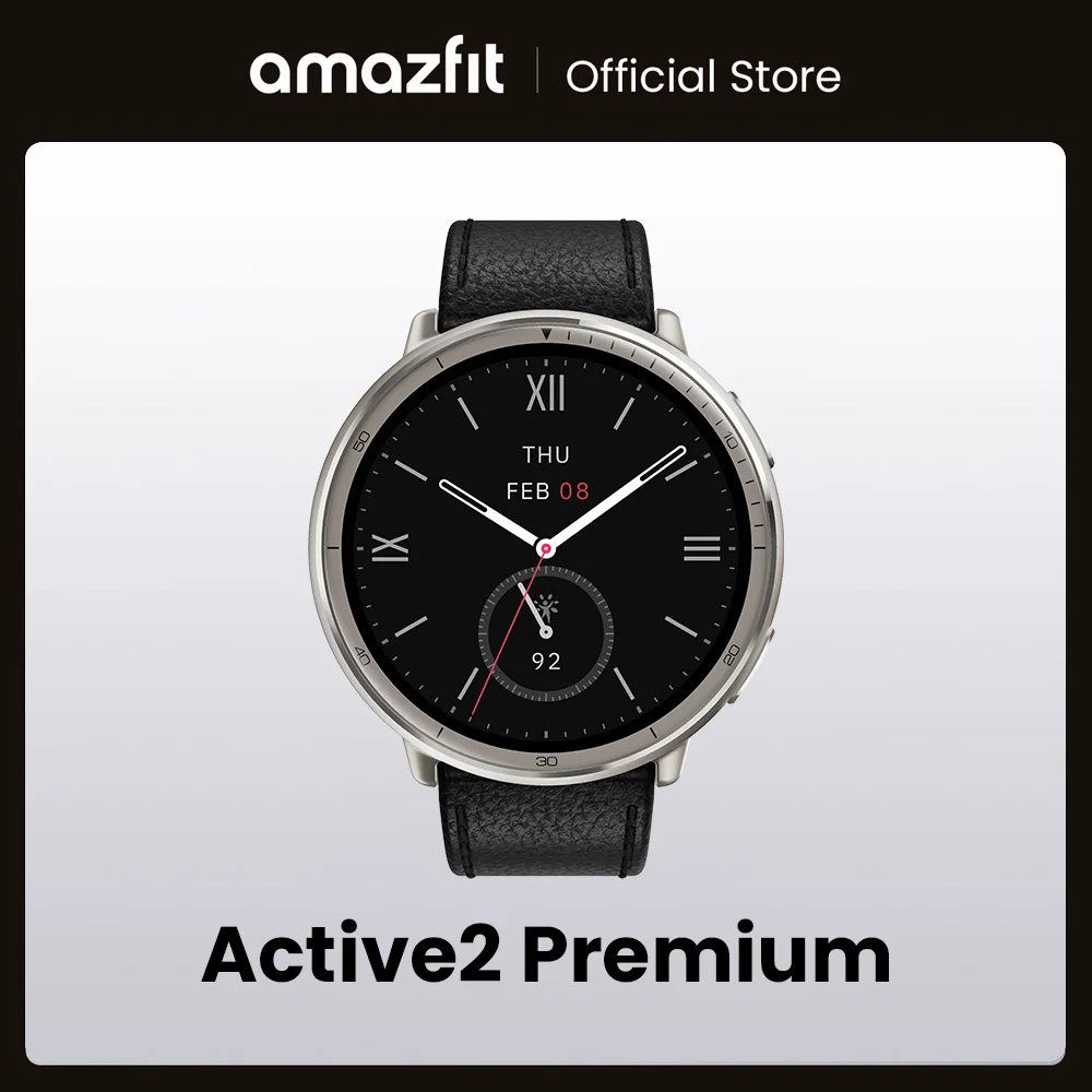 Montre connectée Amazfit Active 2 Round Premium version globale, jusqu'à 10 jours d'autonomie, plus de 160 modes d'entraînement. Montre connectée Amazfit Active 2 Round Premium version globale, jusqu'à 10 jours d'autonomie, plus de 160 modes d'entraînement.