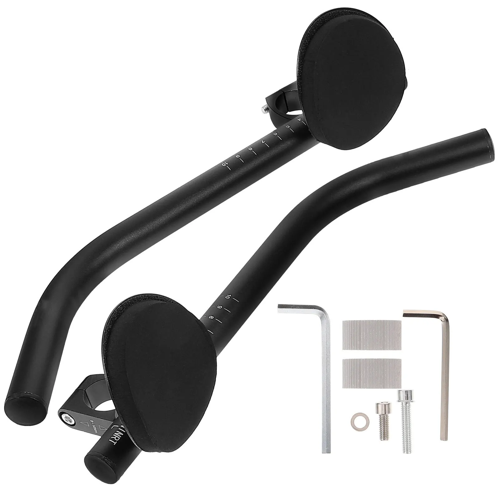 

1Set Aluminum Alloy Bike Armrest Handlebar Detachable Rest Handlebar for Mountain Road Bikes Comfortable Grip Wrist Pain Relief