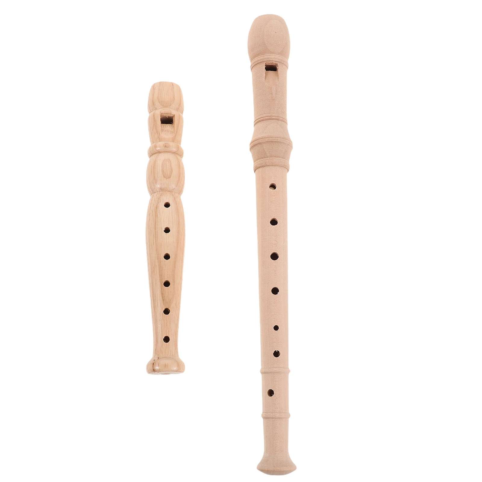 

Clarinet Recorder Instrument for Adults Musical Beige Wooden German Soprano Child