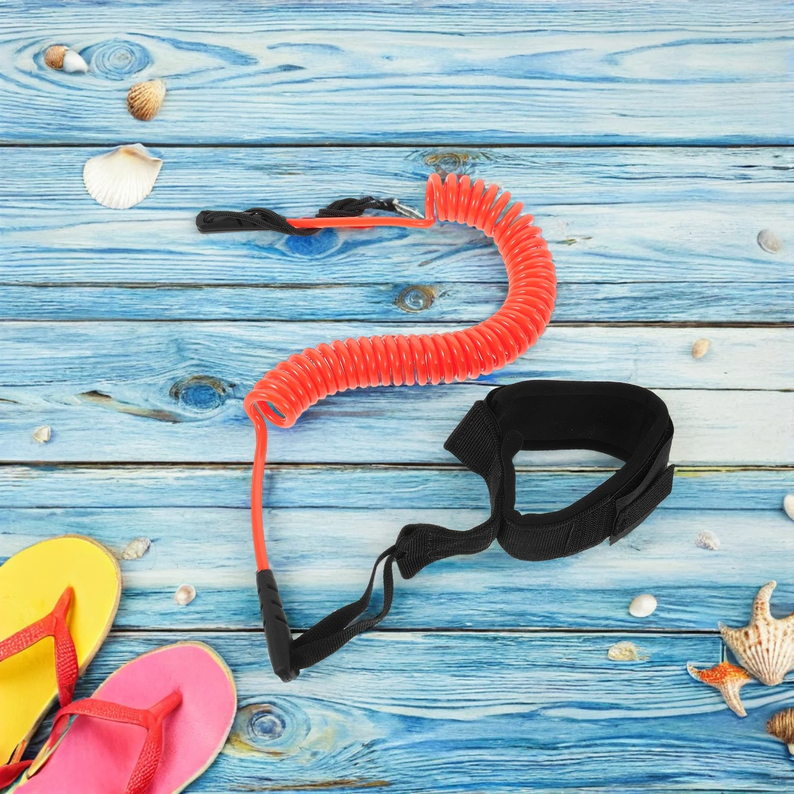 

Paddleboard Leash Surfboard Leg Rope Strap Orange Universal Compatibility Quick Attachment Comfortable Ergonomic Fit