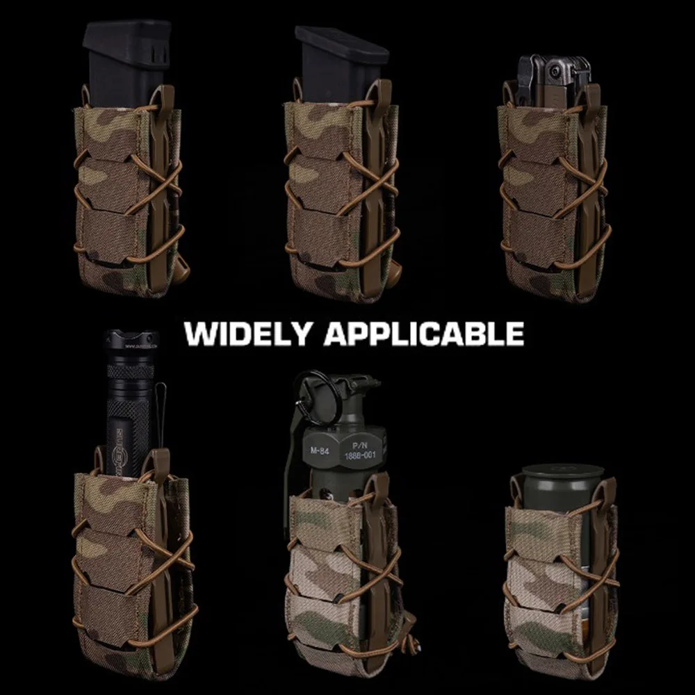 V2 Tactical Magazine Pouch Gen 2 Tiger 9MM Pistol Mag Bag Molle Flashlight Pouches Torch Holder Hunting Airsoft Knife Holster