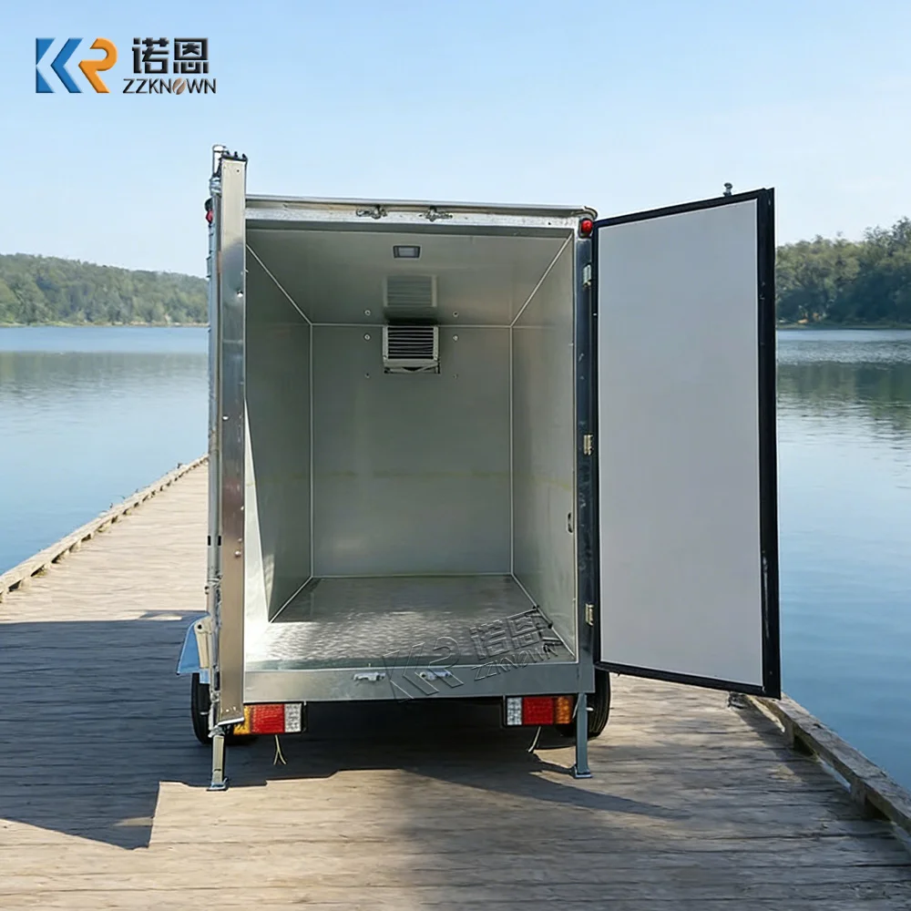 

Heavy Duty Refrigerated Trailer Industrial Reefer Trailer Stable Cold Chain Freezer Transport Truck with cooling system