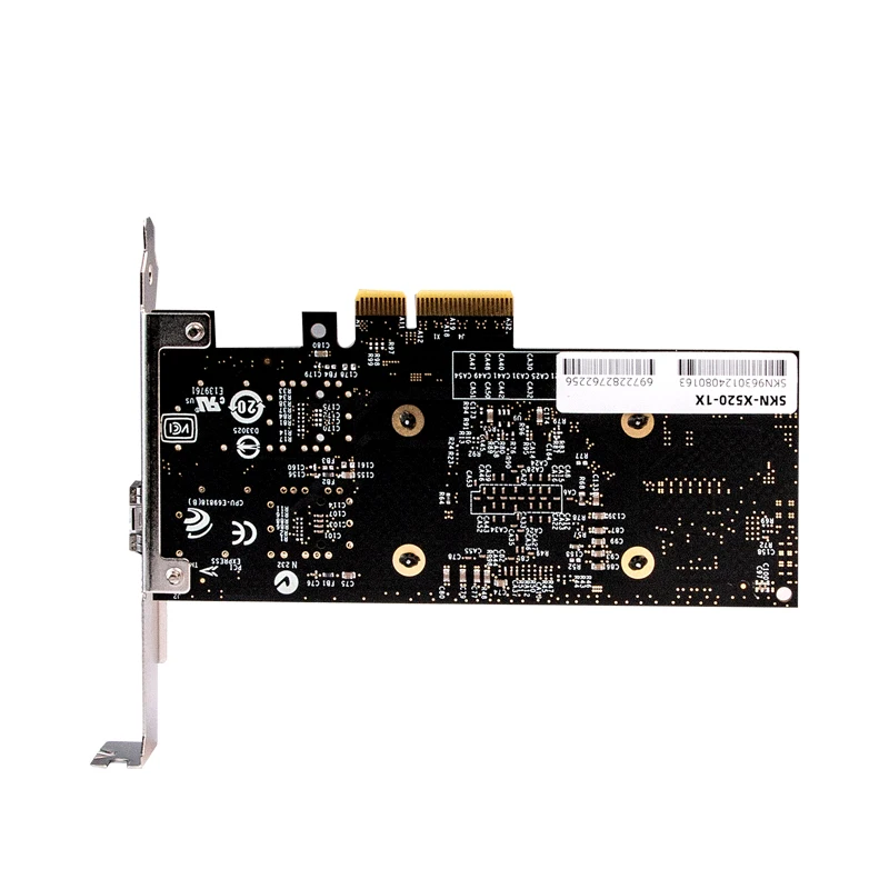 XikeStor PCIE*4 10G SPF+ Fiber Network Card with Intel X520-DA1 chip for Server/AP Support Windows/Linux/MacOS