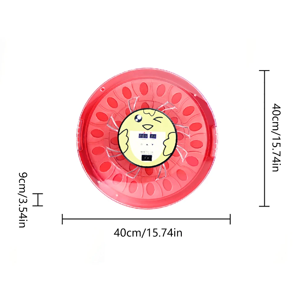 Imagem -06 - Incubadora Automática de Ovos Mini Incubadora Digital para Chocar Ovos de Galinha com Umidade e Temperatura 30 Ovos