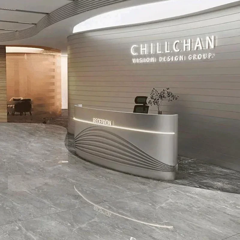 عرض مكتب مطعم الجداول مكتب أمامي منبر المنبر خزانة الغسيل Pulpitos متجر مكافحة صالون Mostrador الأثاث العصري