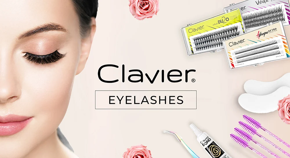 Clavier DU2O-ITS 20D Wimpern-Make-up, einzelne Wimpern, Cluster, natürliche Verlängerungen, falsche Wimpern, doppelt das Volumen – Detail 1
