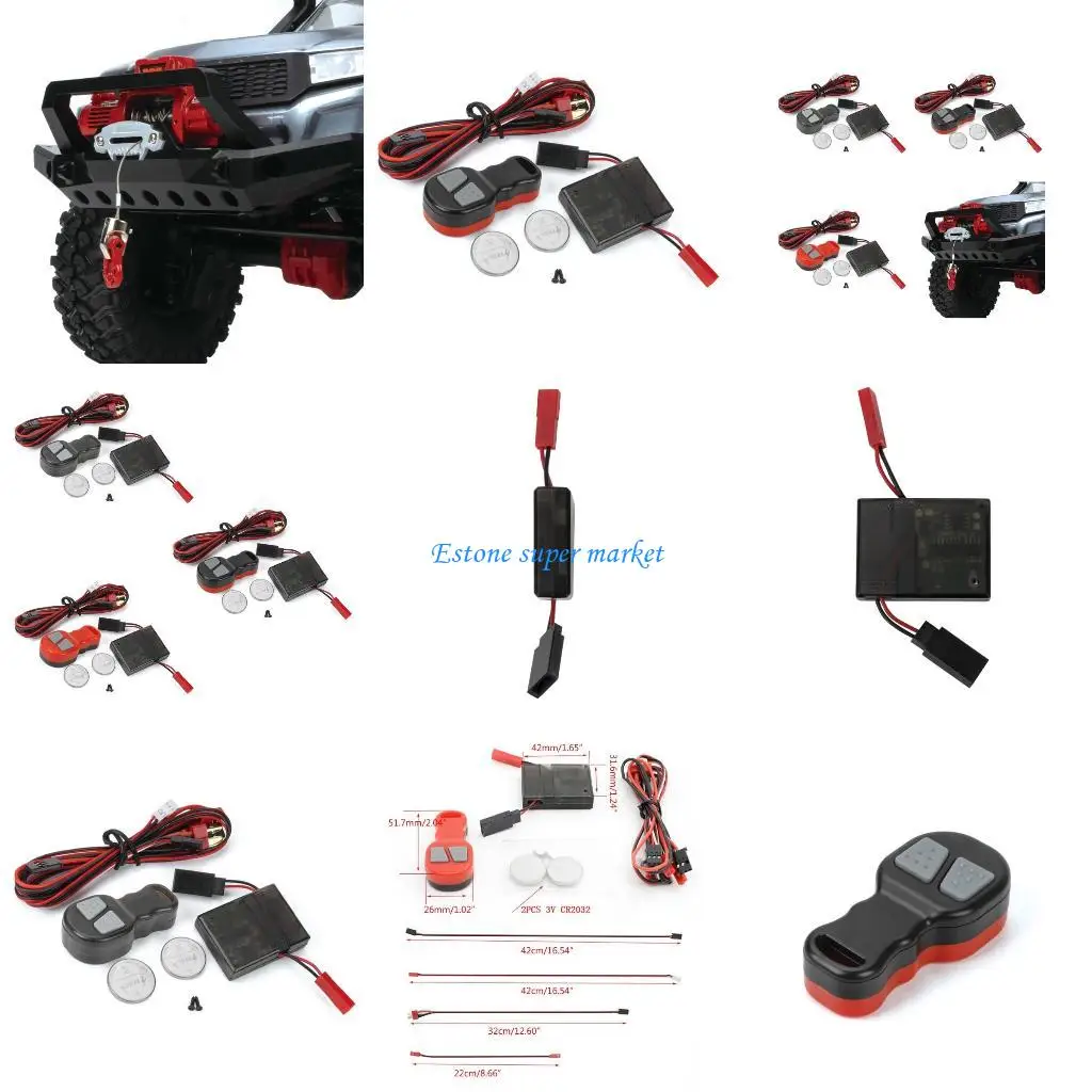 

090B Remote Control Winch Controller Set Winch Remote Controller for SCX10 R/C Car