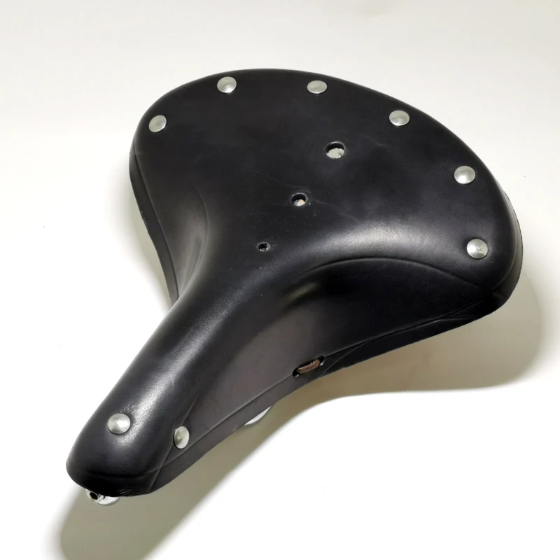 Multi Style Retro-Rindsleder-Fahrradsattel, bequem, erste Schicht Rindsleder, rein handgefertigt, Fahrradteile, G98 – Detail 15
