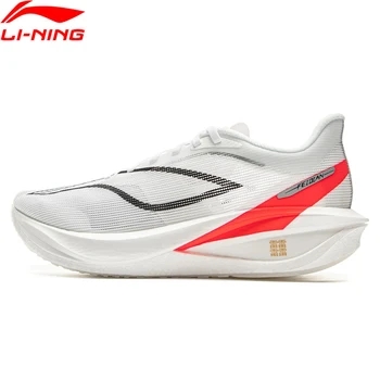 נעלי ריצה מירוץ לגברים Li-Ning Men FEIDIAN 5 CHALLENGER SUPER BOOM עם ריפוד פלטת פחמן נגד החלקה סניקרס ספורט ARMV001
