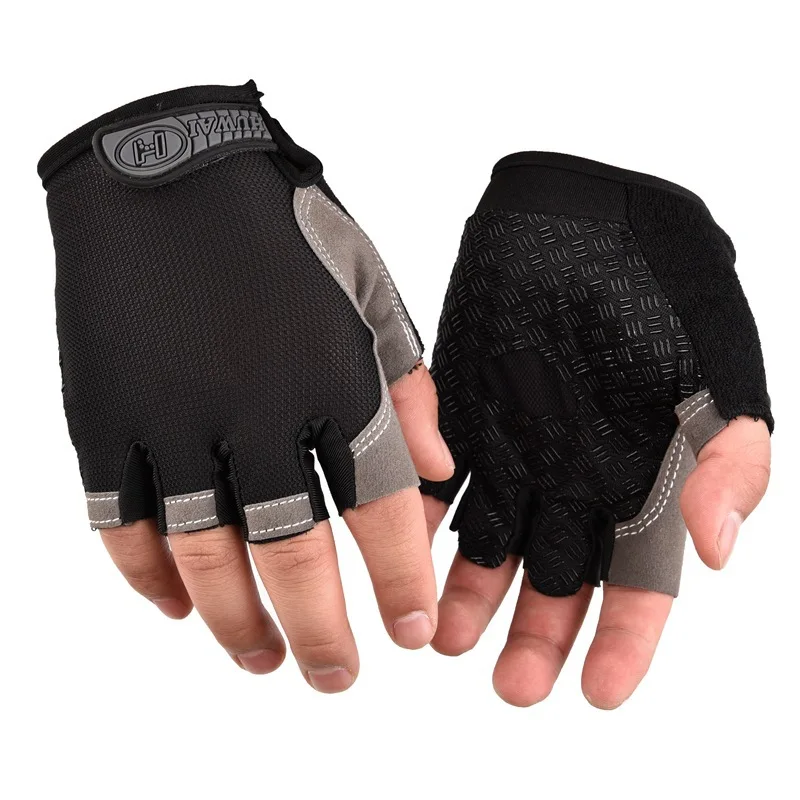 Heren Fietshandschoenen Halfvinger Gymhandschoenen Dames Mitten Ademend Antisliphandschoen Fitness Sport Trainingshandschoenen - afbeelding 1