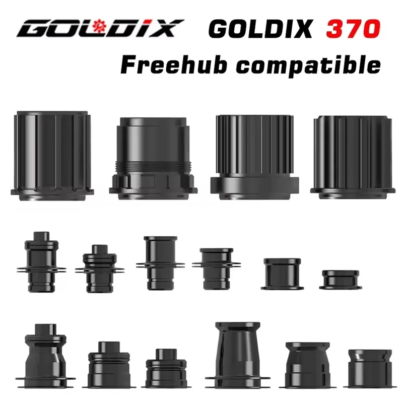

GOLDIX NEW Freehub 370 Caps MTB and Road Bike Hub Converter Mountain Bike Hub End Cap Adapter QR or THRU Cap Adapter XD