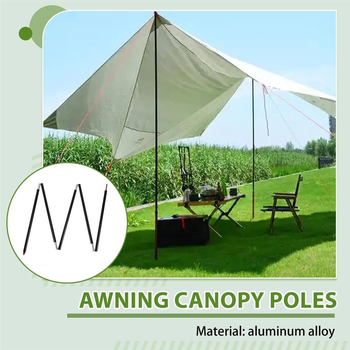 

Ультралегкие уличные опорные стойки для тента из алюминиевого сплава 7075