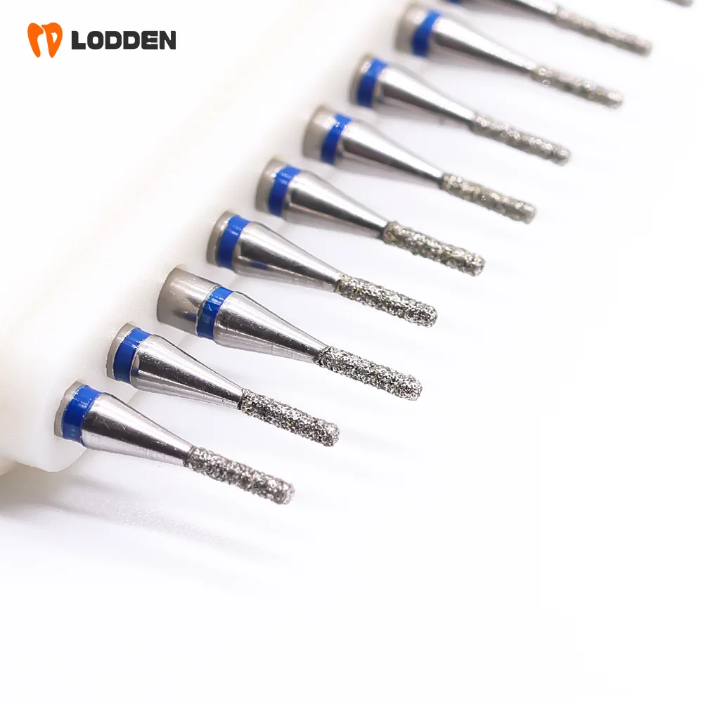 10pcs Dental Diamond Burs 109-R010M Flat End Cylinder SF-R41 RA Low Speed Drill Blue Rings High Quality Dentistry Grinding Tools - Image 5
