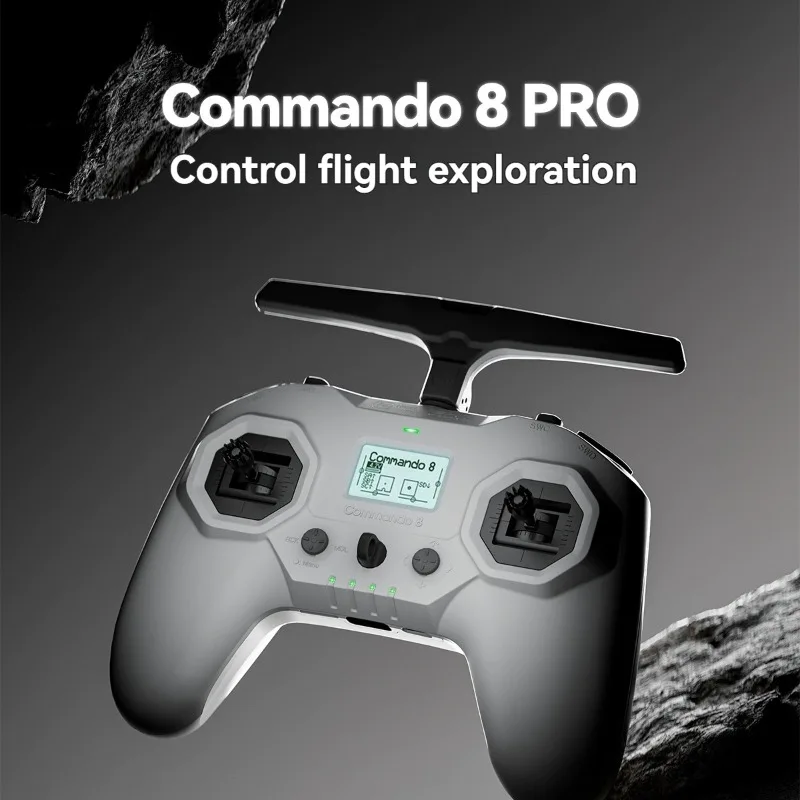 

IFlight Commando 8 Pro ELRS Двухчастотный аккумулятор 6400 мАч PD20W Быстрое зарядное устройство 1 Вт Пульт дистанционного управления для дрона высокой мощности
