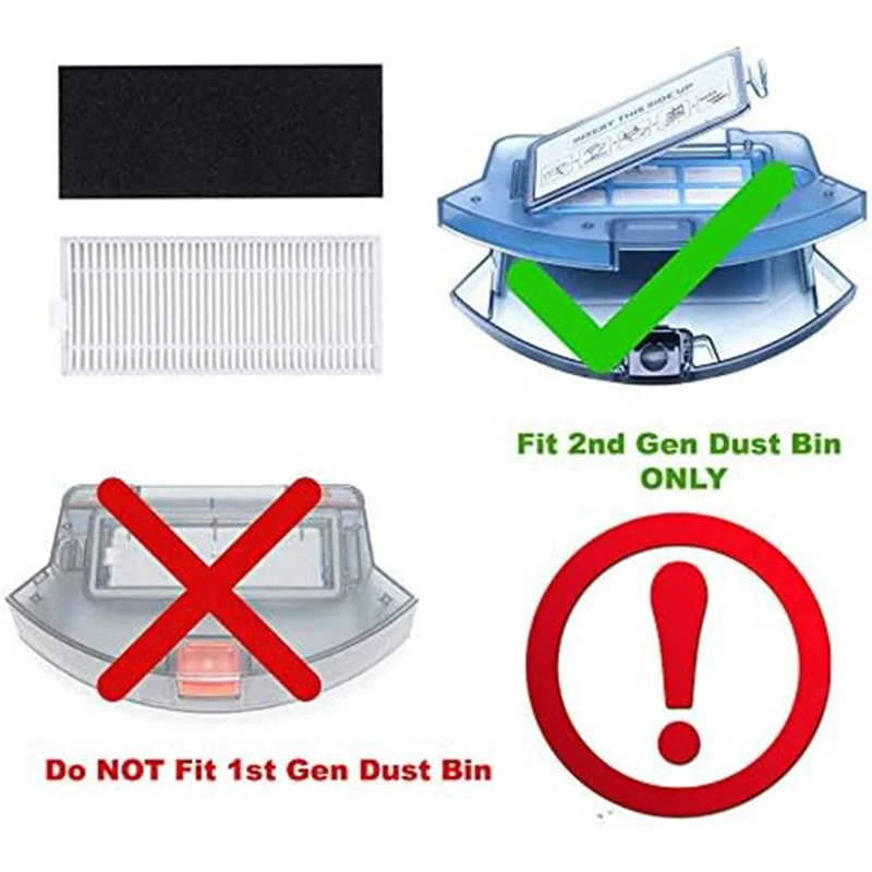 B89B-Комплект запасных частей для робота-пылесоса Coredy R3500/3500S, R650/R750 R700, R600 Goovi 1600PA