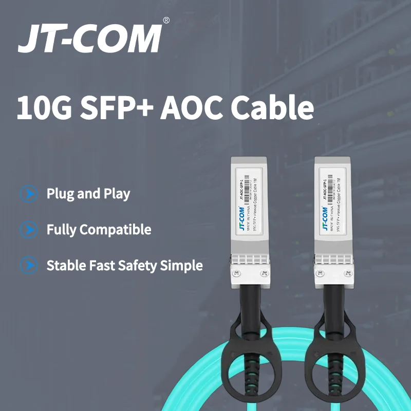 10G AOC Active Optical Cable SFP+ 10Gbps Active Optical Transceiver Cable 1/3/5/7/10/20/30m For Switch Router Server Data Center