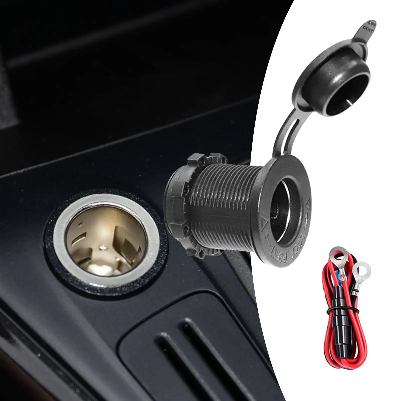 Cigarette Lighter Socket Car Accessories Automotive Electronic Equipment Female