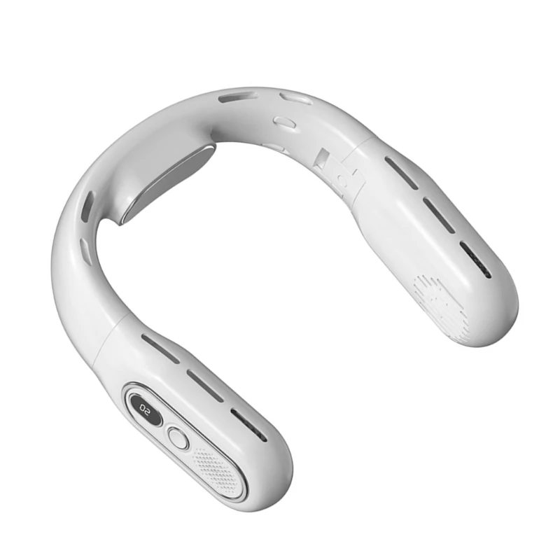 M2EE Ventilatore da collo senza lama 3 velocità 3000mAh Ventilatore pieghevole ricaricabile Condizionatori d per le donne