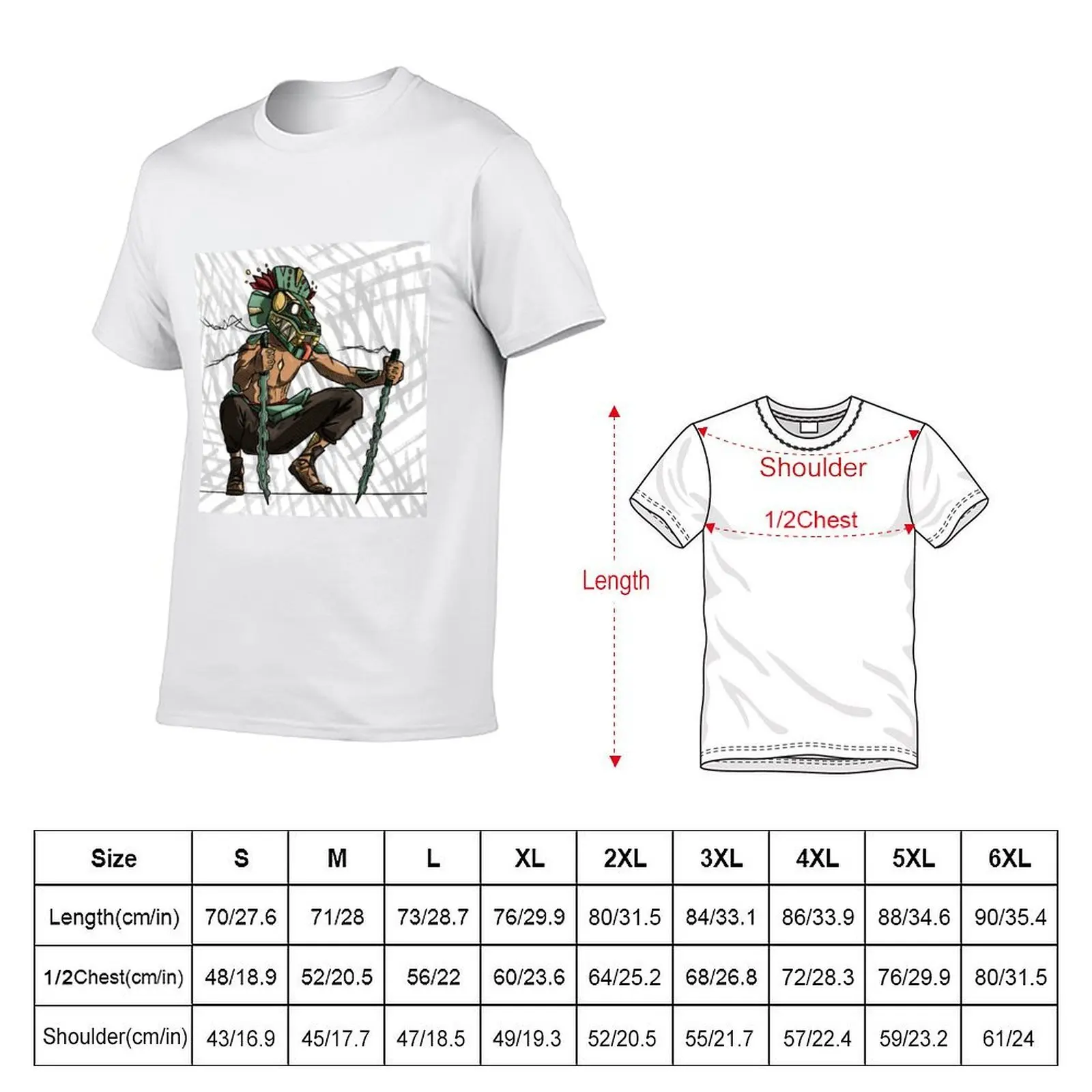Aztec Warrior T-Shirt custom t shirt for a boy plus size men clothing