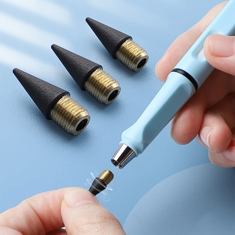 1Pcs Eternal Pencil Unlimited Writing No Ink Pen Pencils For Writing Art Sketch Stationery Kawaii Pen School Supplies