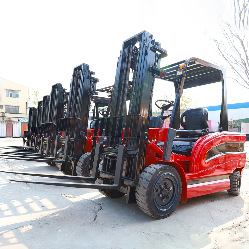 Diesel 3 3Ton Fork Lift Truck 4 Wheel China Counterblance Elektrikli Forklift EP Mini Small Crane Warehouse Carretilla Elevadora view 4