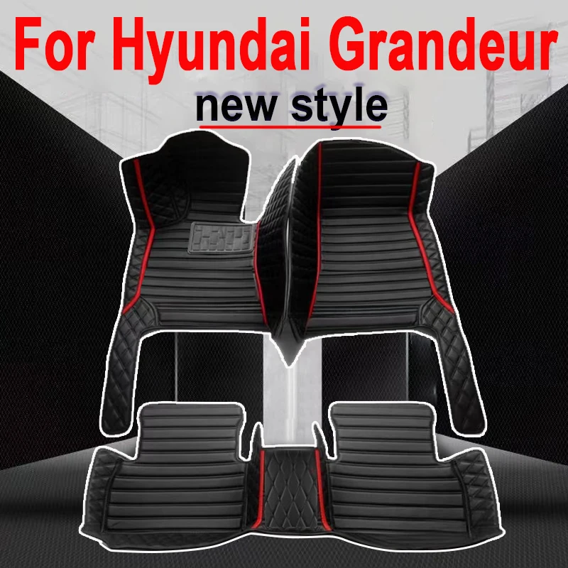 Car Floor Mat For Hyundai Grandeur Azera HG 2012 2013 2014 2015 2016 2017 Waterproof Pad Car Mats Foot Covers Car Accessories