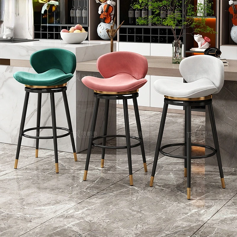 

Swivel Bar Chairs High Footstool Light Luxury Modern Sexy Bar Stools Kitchen Counter Stools Dining Chairs Taburete Furniture