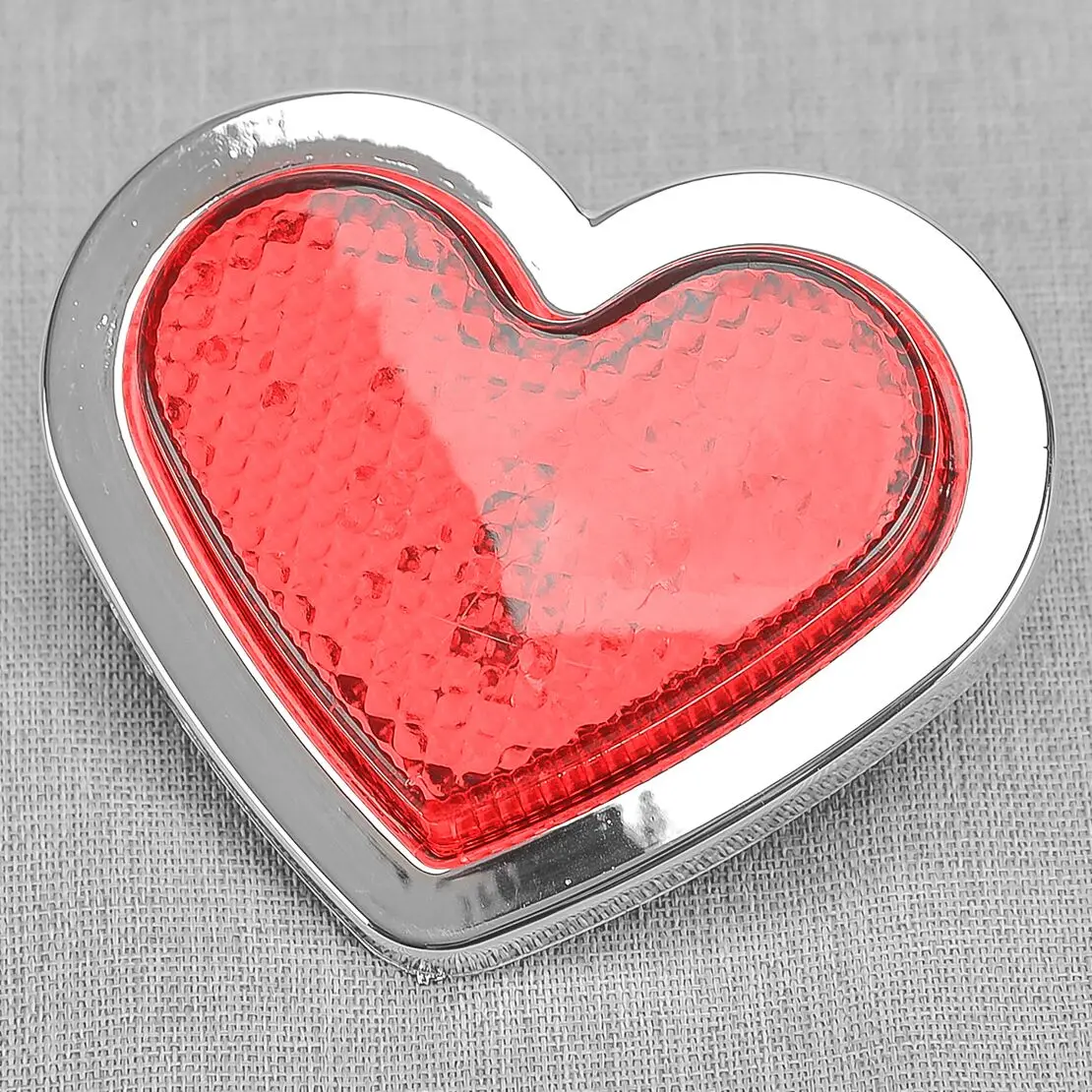 Red Heart Shaped Side Marker LED Light Turn Signal Indicator Lamp Universal for 12-24V Car Van Truck Trailer