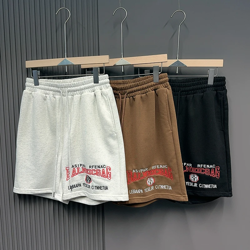 

Летние модные американские спортивные шорты для мужчин и женщин, молодежные свободные повседневные брюки с завязками на шнурке, шорты до колена