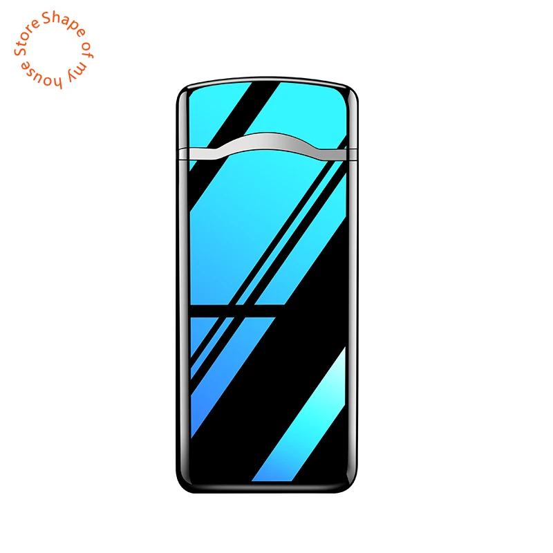 2024New USB Big Flame Cigar Lighter Pulse Windproof Arc Electric Candle Touch Lighters Plasma Flameless Gift For Boyfriend BBQ