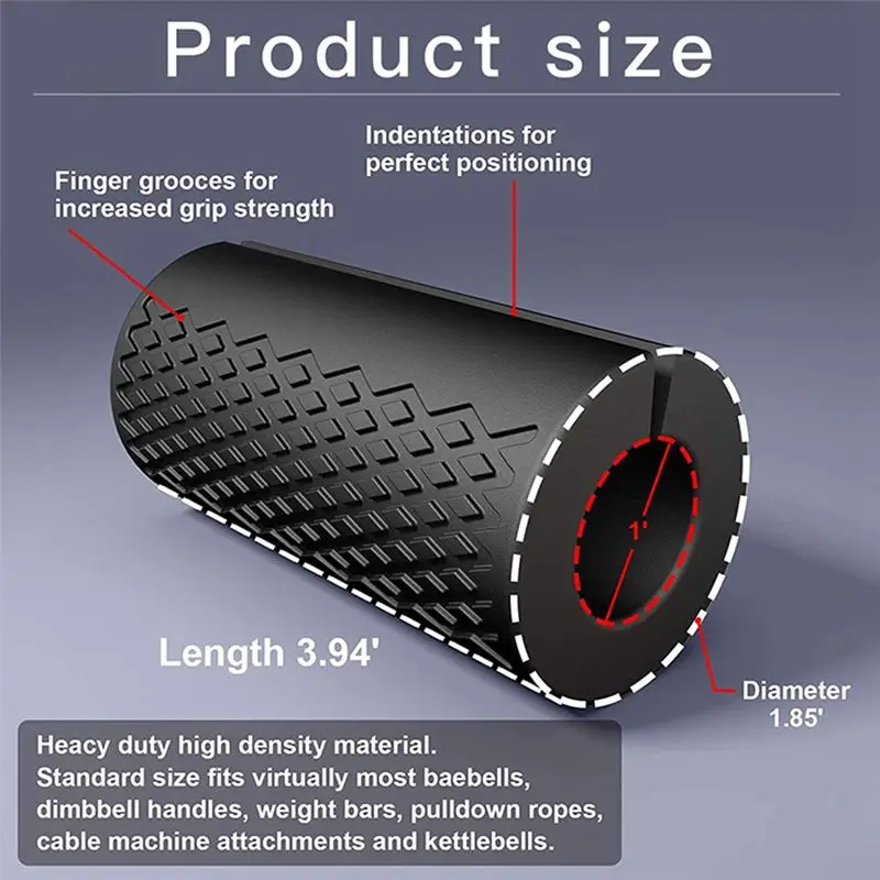 L79A 1PCS Barbell Dumbbell Booster Grip Portable Fitness Equipment Accessories Avoid Injury Increase Friction view 3