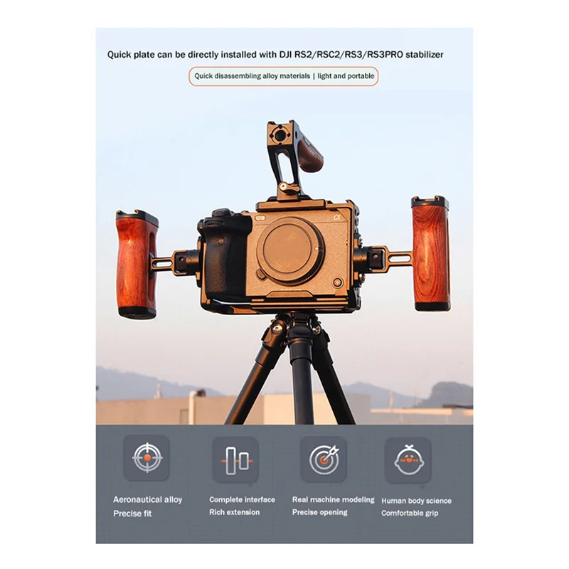 AC56-For Sony FX30 FX3 Camera Cage Quick Pack  Cage Camera Protection Cage Support Stabilizer Replacement Accessories