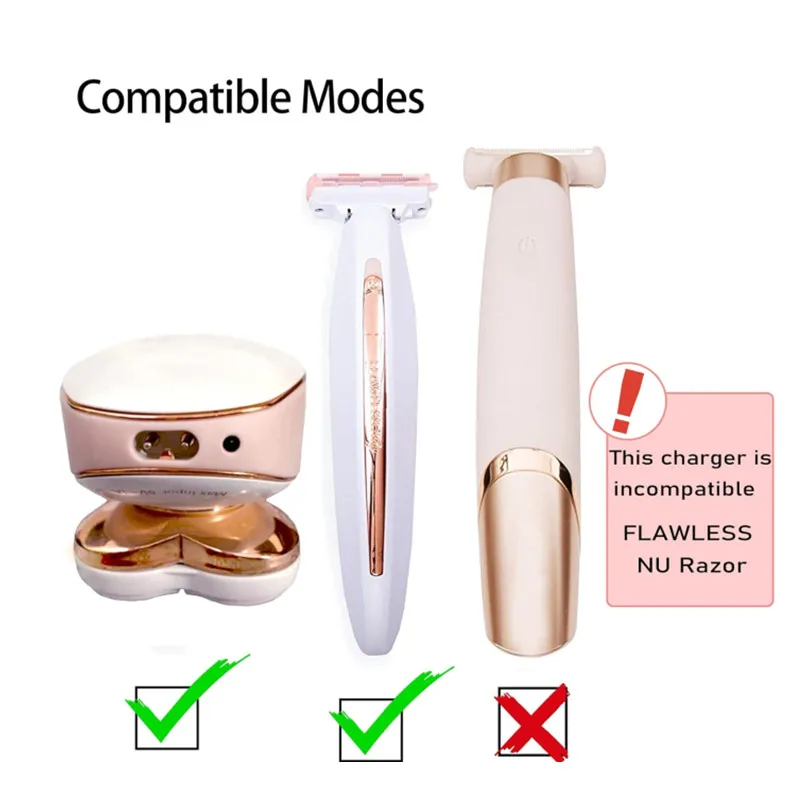 Shaver for Women USB Charging Cable for Finishing Touch Flawless Body Rechargeable Ladies Shaver and Trimmer Replacement Charger