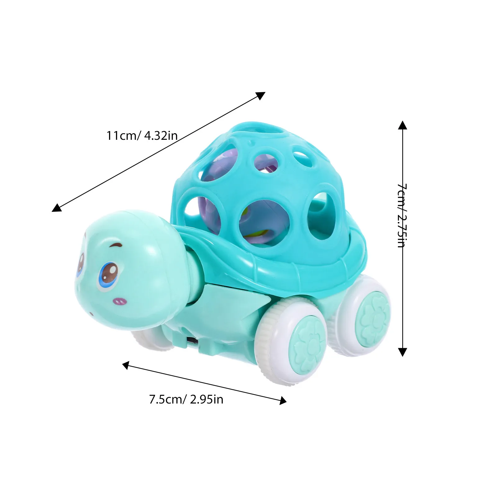 3 szt. Autka do pchania z motywem zwierząt z kreskówek, wykonane z wytrzymałego silikonu ABS, napęd inercyjny, prezent urodzinowy/świąteczny dla dzieci, rozwijająca koordynację ręka-oko