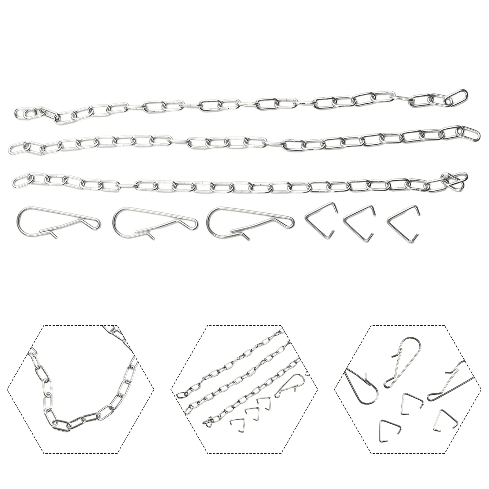 Accessories Chain Toilet Toilet Flapper 25*1.5cm Handle Chain Lift Chain Replacement Stainless Steel Brand New