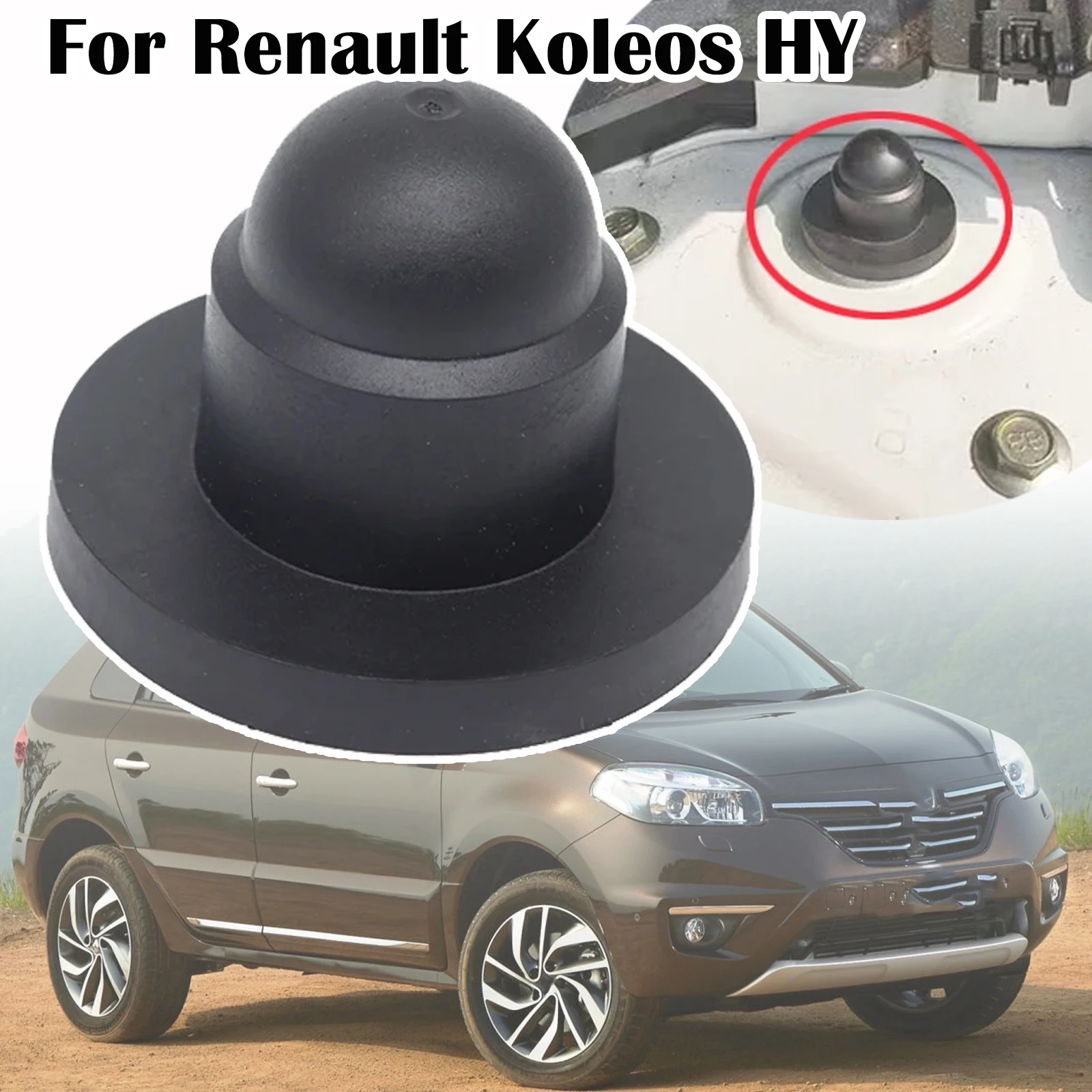 

For Renault Koleos HY 2008 2009 2010 2011 Pre-facelift Car Front Strut Mount Suspension Seal Dust Water Proof Anti-Rust Cover