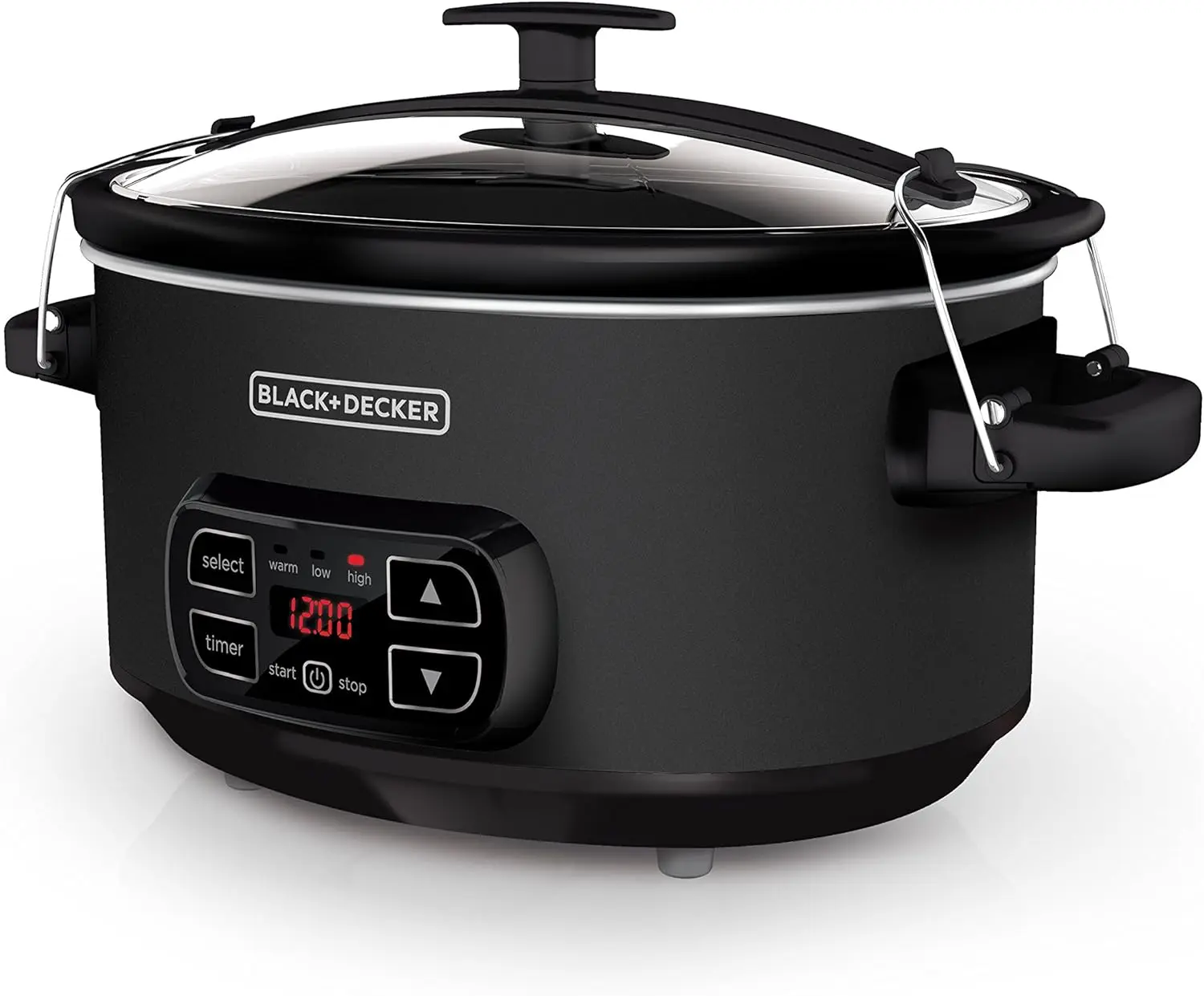 7-Liter-Slow-Cooker, scd4007, Tafel außen, Verschluss deckel, 3 Heiz stufen, abnehmbarer Steinzeug topf