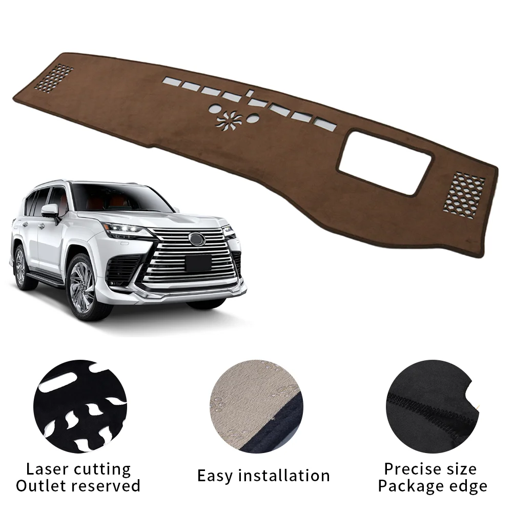 حصيرة لوحة سيارة لكزس LX600 LX700h 2022 2023 2024 2025 LX 600 LX 700h سجادة واقية ملحقات لوحة القيادة Dashmat