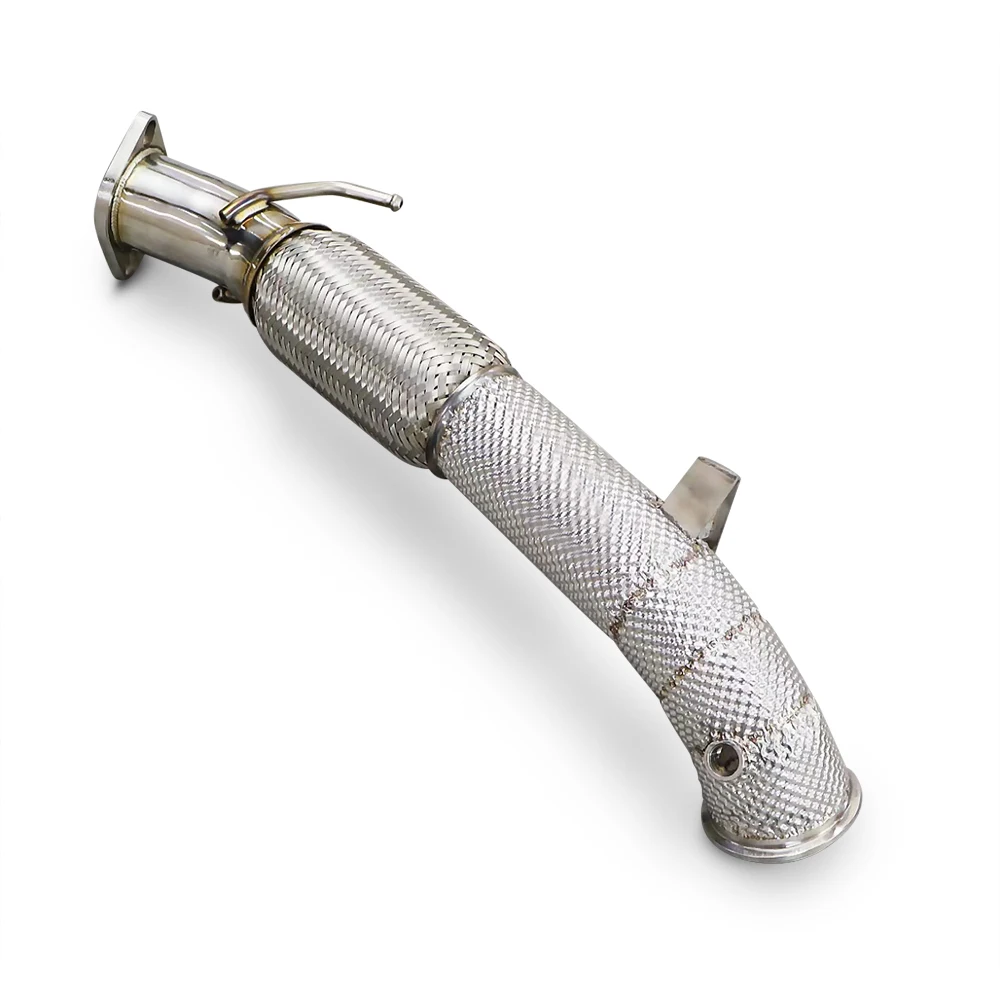 Exhaust Downpipe for Ford Focus MK4 ST 2.3 Ecoboost Hatchback Sport Exhaust 304 Stainless Steel Downpipe with heat shield