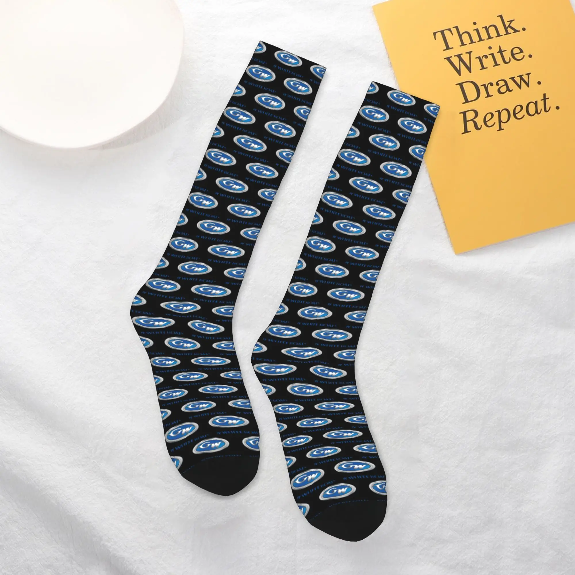 Grady White Boat Socks Harajuku Stockings All Season Long Socks Accessories for Man's Woman's Gifts