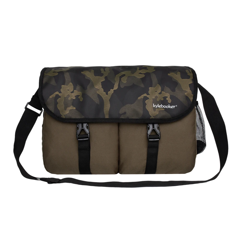 Kylebooker Trout Fishing Bag Fly Fishing Crossbody Shoulder Tackle Bag with Removable Waterproof Pouch