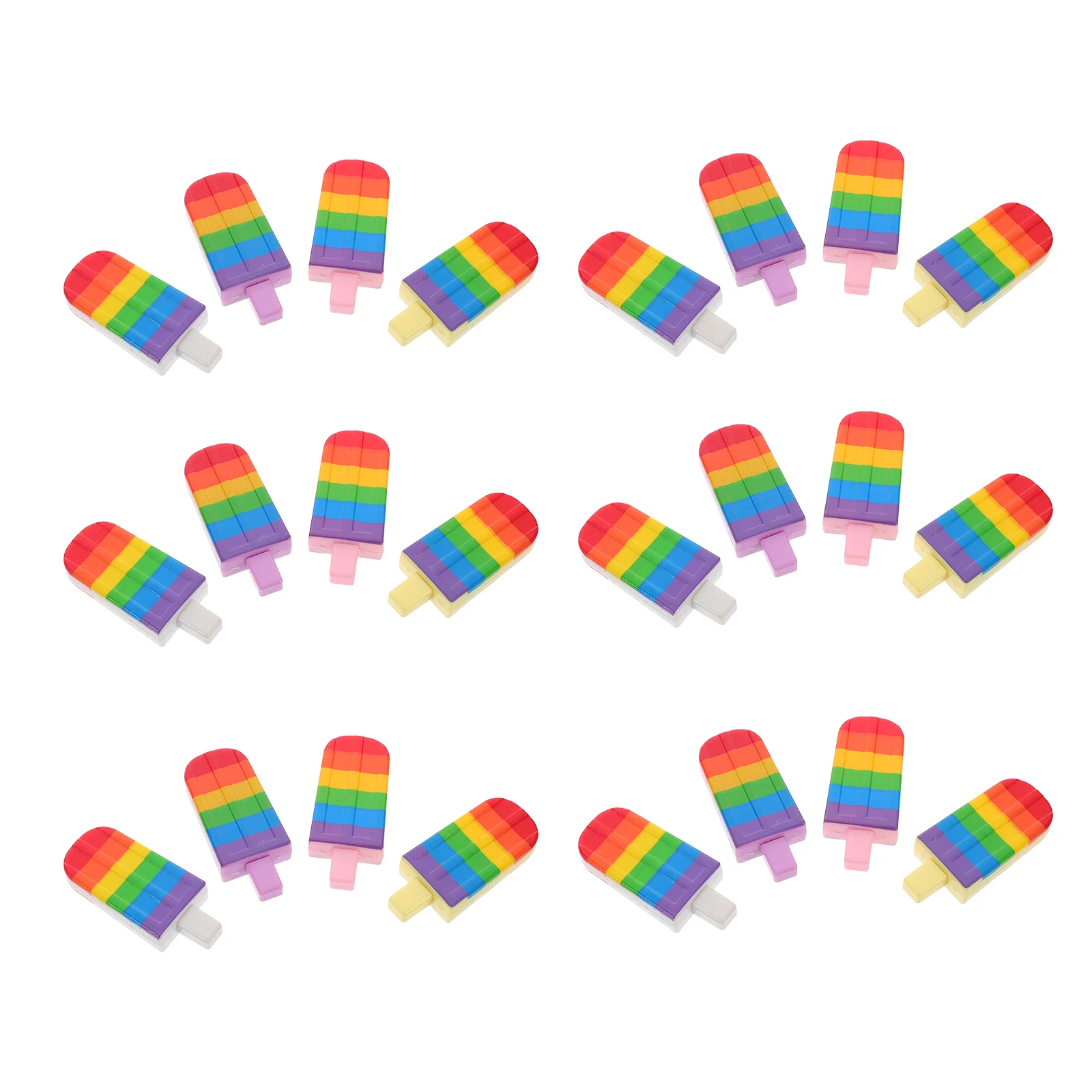 

25 Pcs Creative Ice Cream Pen Shaped Mini Adorable Writing Pens Cartoon Plastic Office
