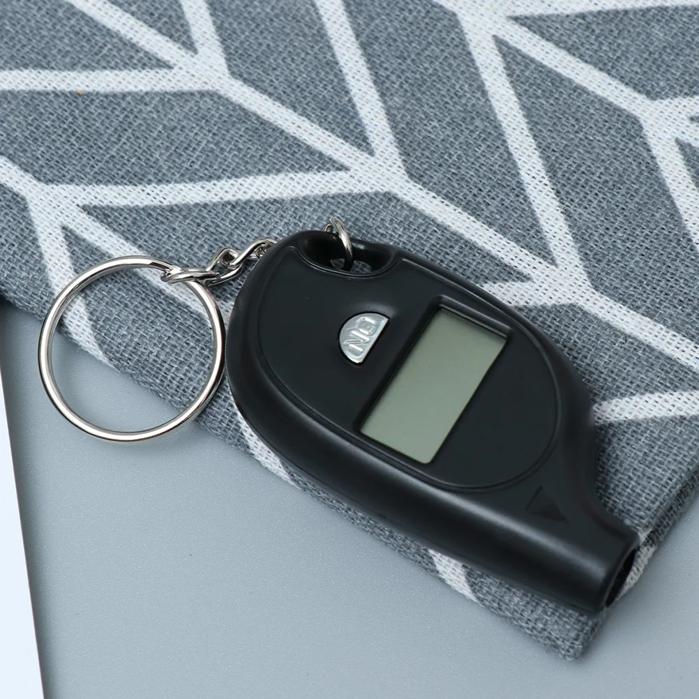 

2pcs Digital Tire Pressure Gauge For Car Display Long Lasting Non-Slip Grip Key Ring Portable Repair Tool